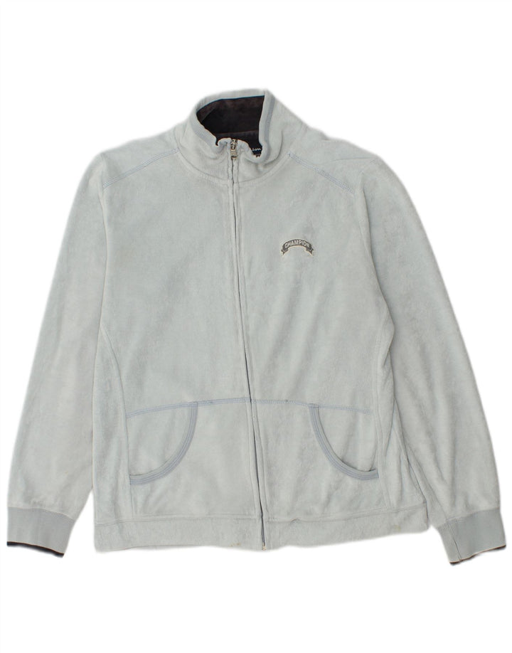 Champion Chaqueta de chándal de terciopelo para mujer UK 40 Azul medio