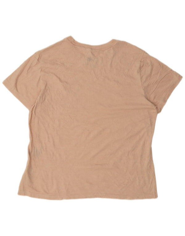 The North Face Womens Graphic T-Shirt Top UK 18 XL Pink Polyester