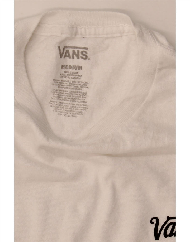 Camiseta Vans Hombre Top Medium Blanco Algodón