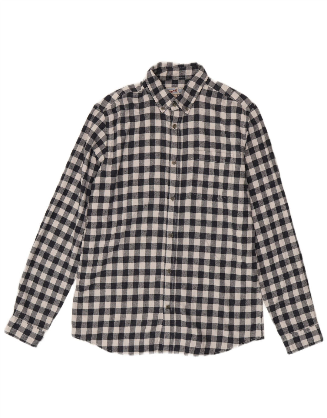 Jack & Jones Hombre Camisa De Franela Grande De Algodón A Cuadros Azul Marino