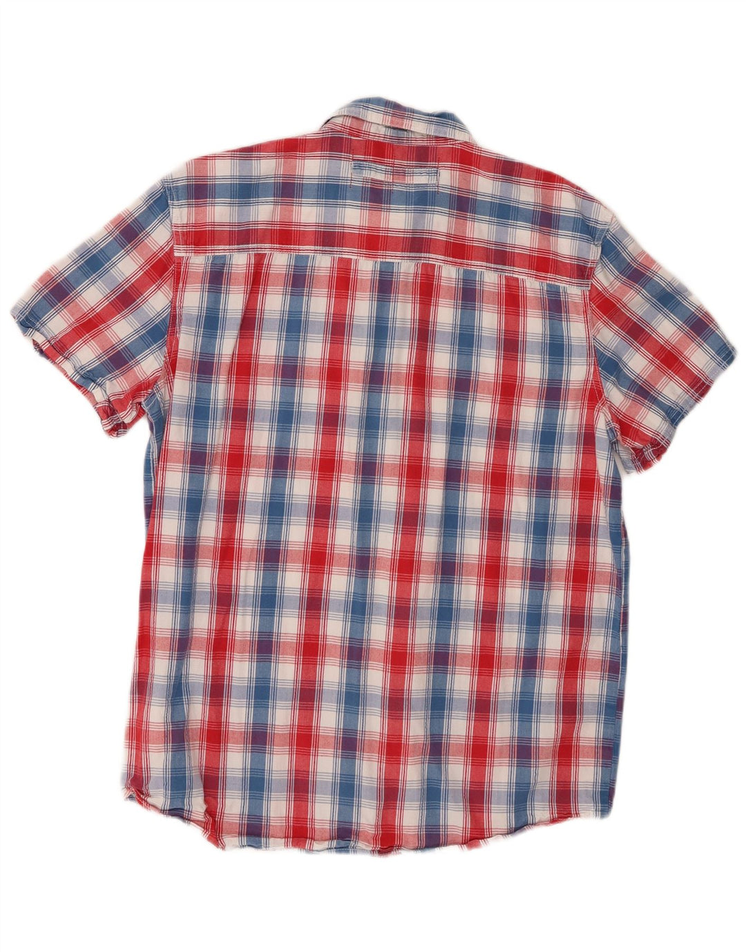 Wrangler Camisa De Manga Corta Para Hombre De Algodón Con Cuadros Multicolores Grandes