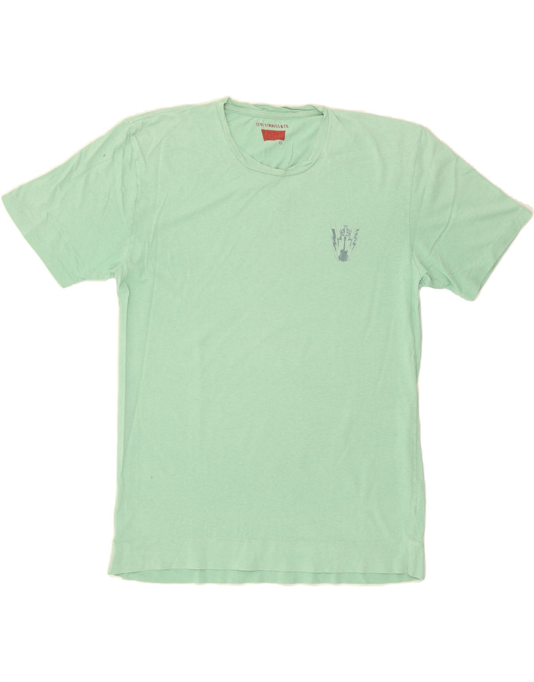 LEVI'S Mens Graphic T-Shirt Top XL Green Cotton Vintage Levi's and Second-Hand Levi's from Messina Hembry 