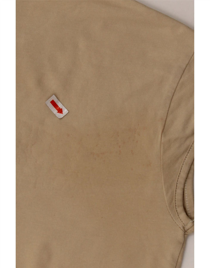 NIKE Camiseta corta para mujer UK 10/12 Medium Beige