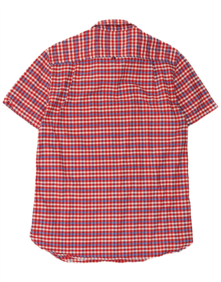Superdry Camisa De Manga Corta De Algodón A Cuadros Rojo Grande Para Hombre