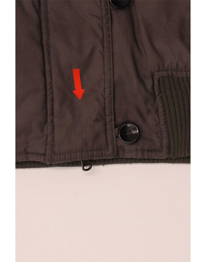North Sails Chaqueta bomber con capucha y gráfico extragrande para mujer UK 6 XS Gris