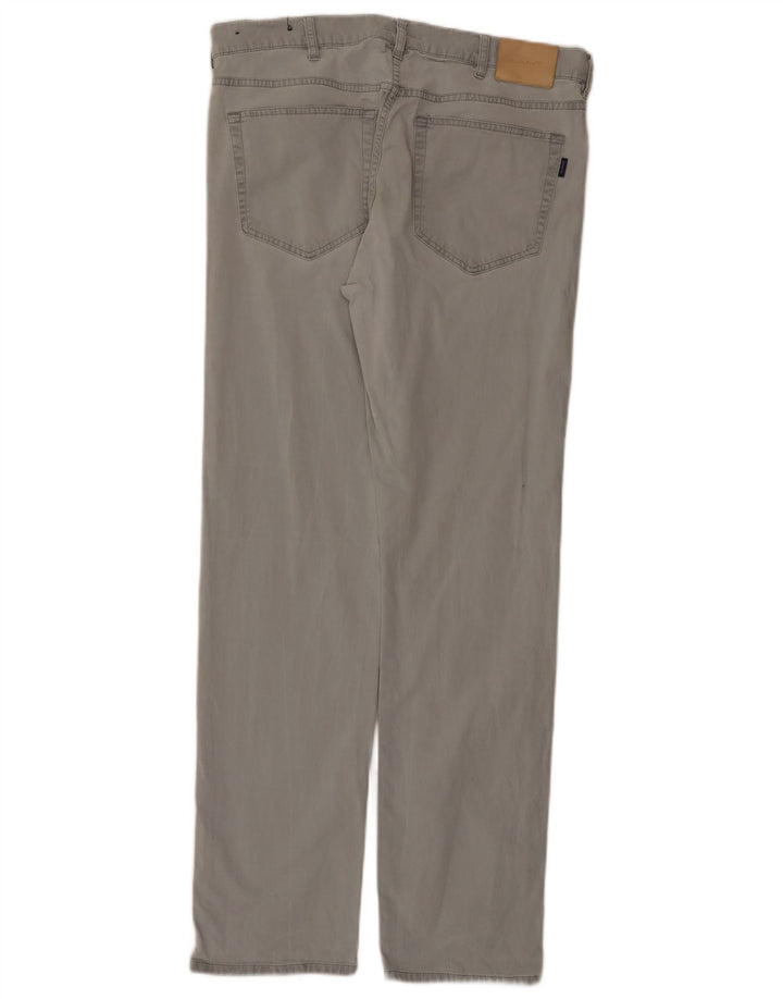 Gant Pantalones informales regulares para hombre W34 L34 Gris