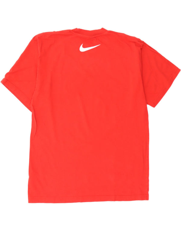 NIKE Mens Graphic T-Shirt Top Large Red Cotton