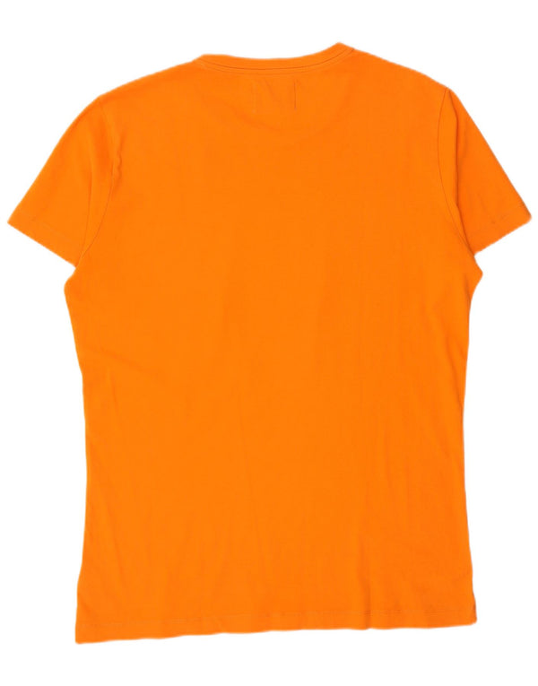 Calvin Klein Jeans Camiseta gráfica para hombre Top grande de algodón naranja
