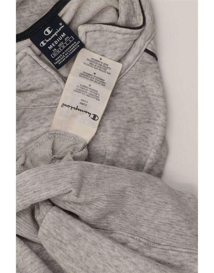 Champion Chaqueta De Chándal Para Hombre De Algodón Gris Medio Con Bloques De Color
