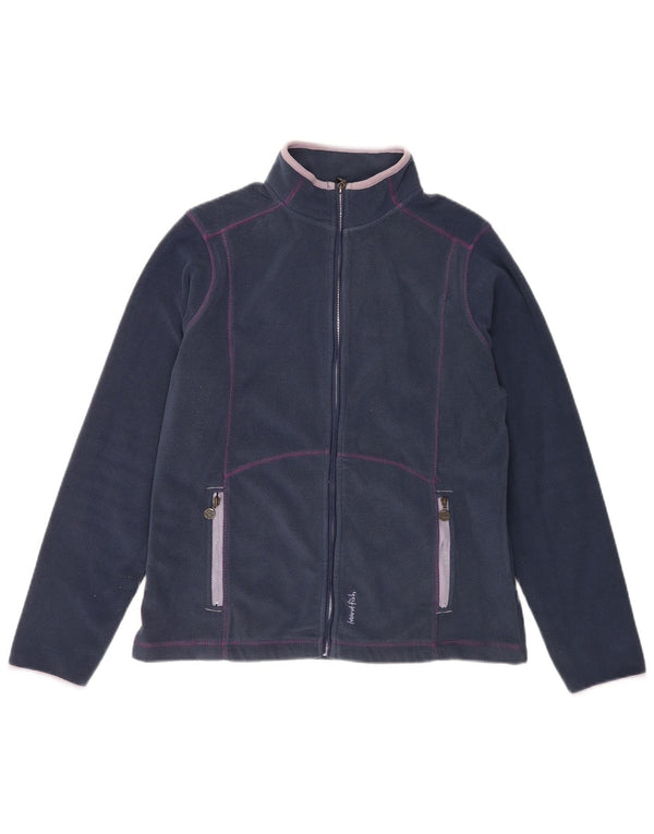 Weird Fish Chaqueta polar para mujer UK 12 Medium Azul marino Poliéster