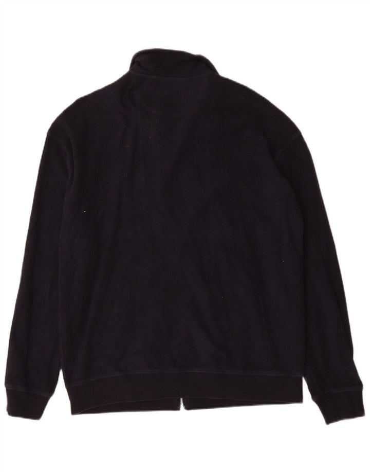 Farah Hombre Chándal Top Chaqueta Pequeña Azul Marino Algodón