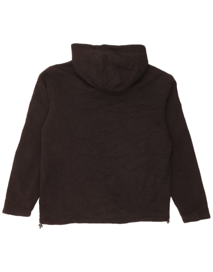 New Balance Hombre Sherpa Zip Sudadera con capucha Suéter Mediano Negro Poliéster
