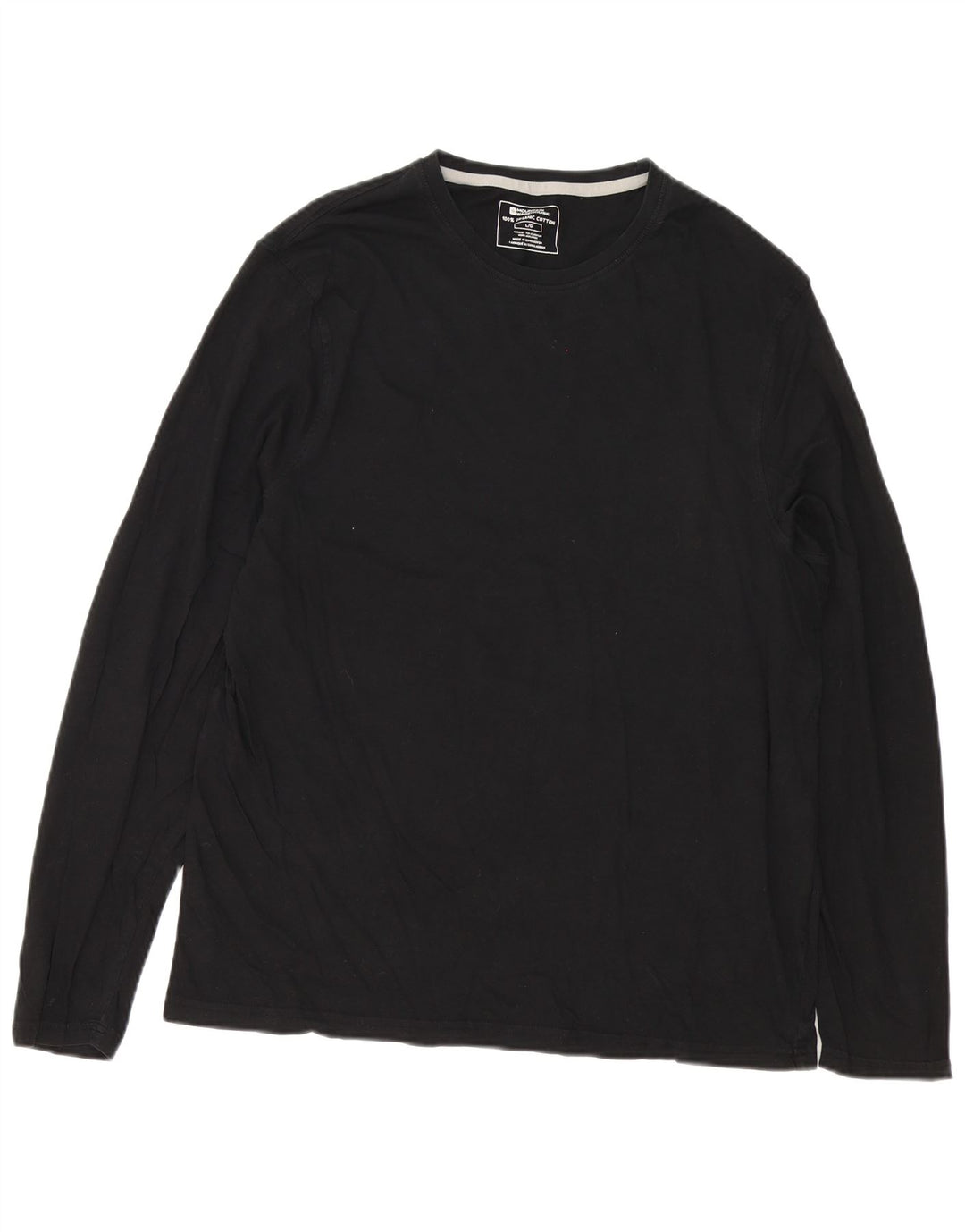 Camiseta para hombre de manga larga de algodón negro grande de Mountain Warehouse
