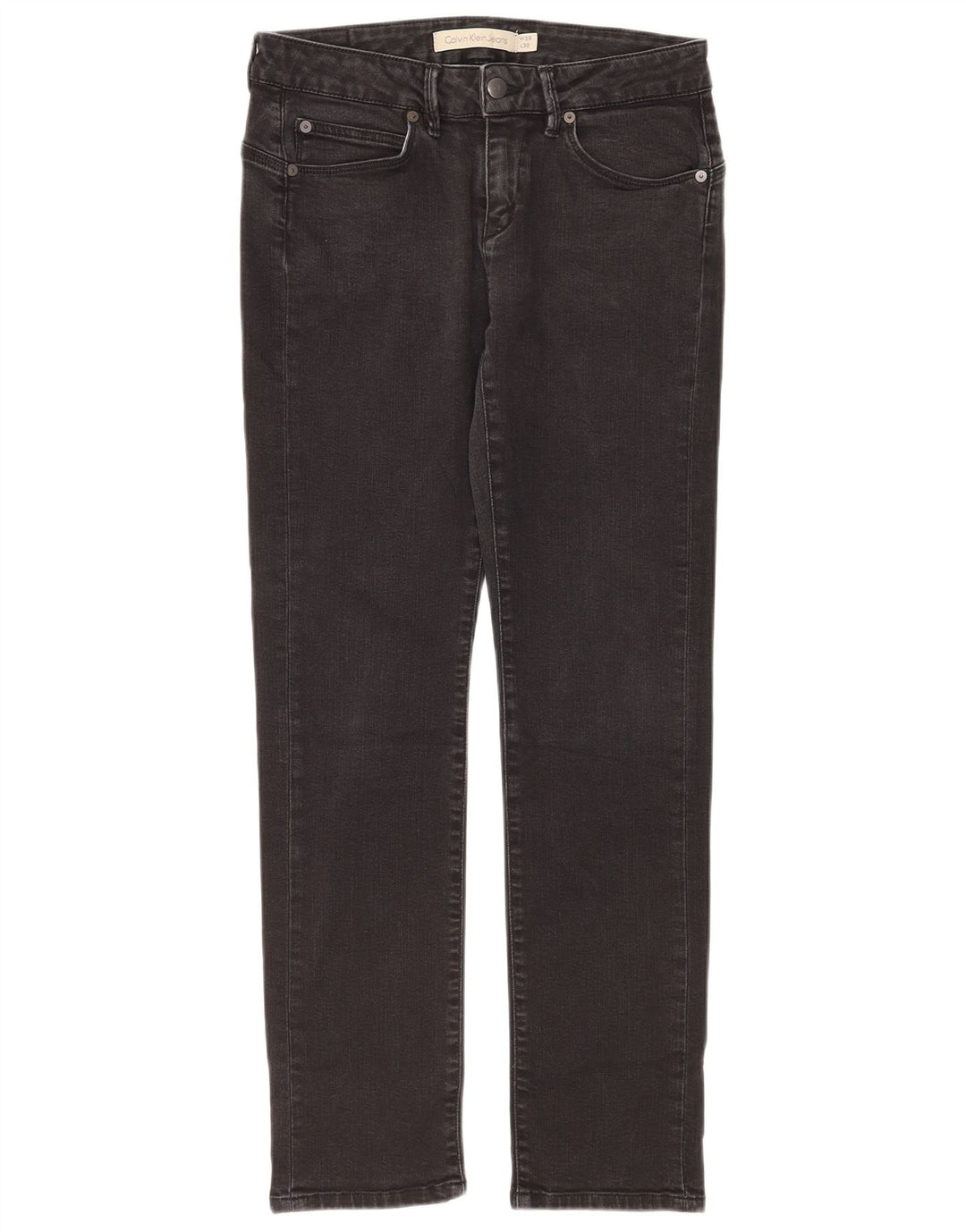 Vaqueros ajustados para mujer Calvin Klein W29 L30 Gris