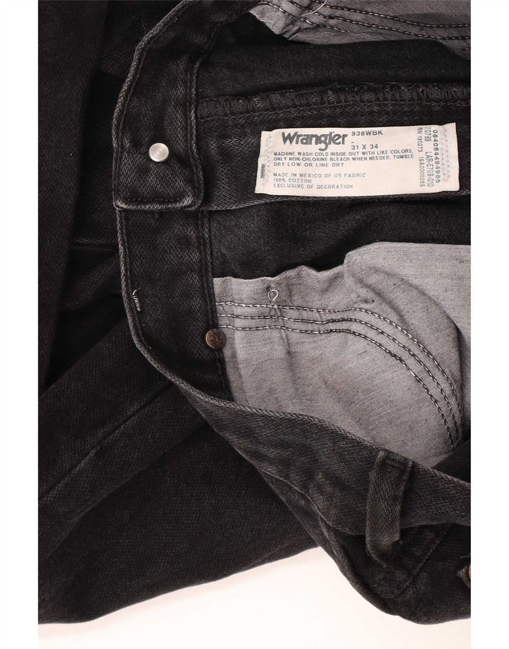 Vaqueros Wrangler Mujer Rectos W31 L34 Negro Algodón