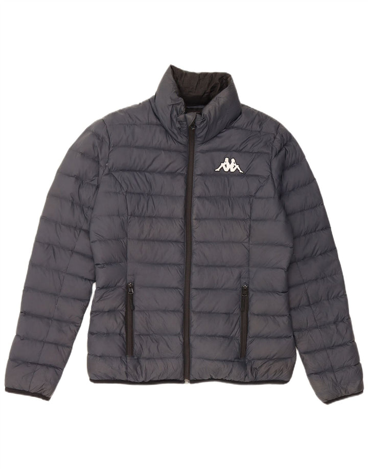 KAPPA Womens Padded Jacket UK 14 Large Navy Blue Polyamide