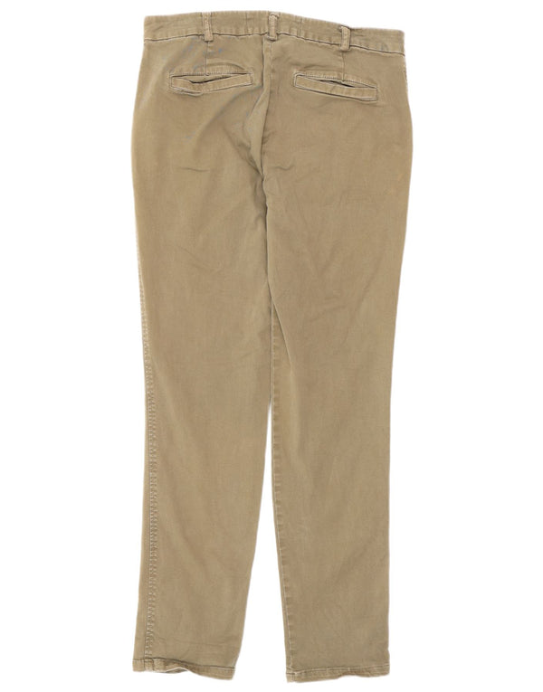 Pantalones chinos slim Benetton para mujer W30 L28 Verde