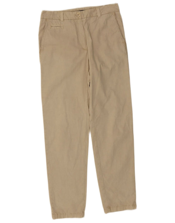 Marks & Spencer Pantalones chinos rectos para mujer UK 8 Small W30 L28 Beige