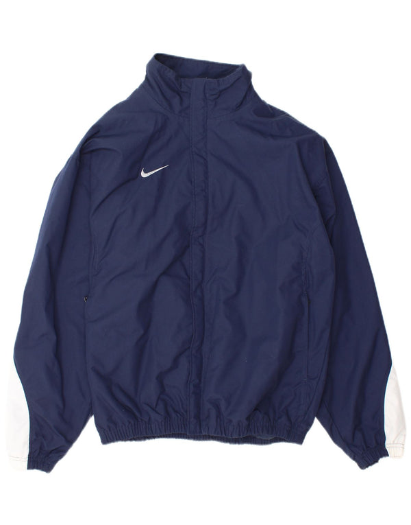 Nike Chaqueta Bomber para Hombre UK 35/37 Small Azul Marino Colorblock Nylon