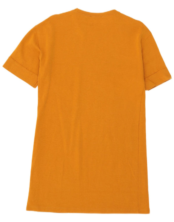 Zara Vestido Camiseta Mujer UK 10 Small Naranja