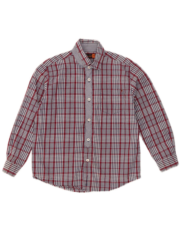 Camisa Ben Sherman para niño 7-8 años Algodón a cuadros azul marino