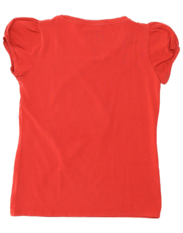 Cerruti 1881 Camiseta gráfica para mujer Top UK 40 Medium Rojo