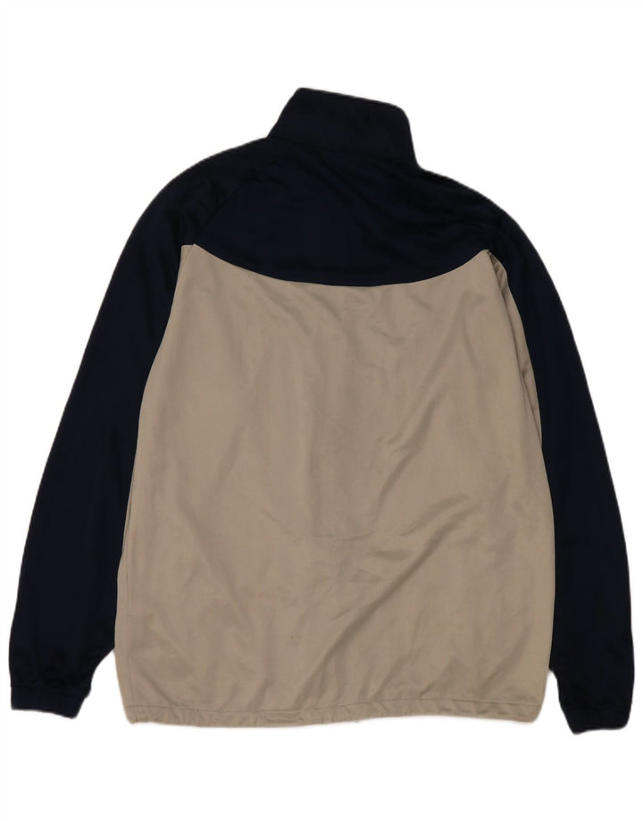 Asics Hombre Chándal Top Jacket Medium Off White Colorblock Poliéster