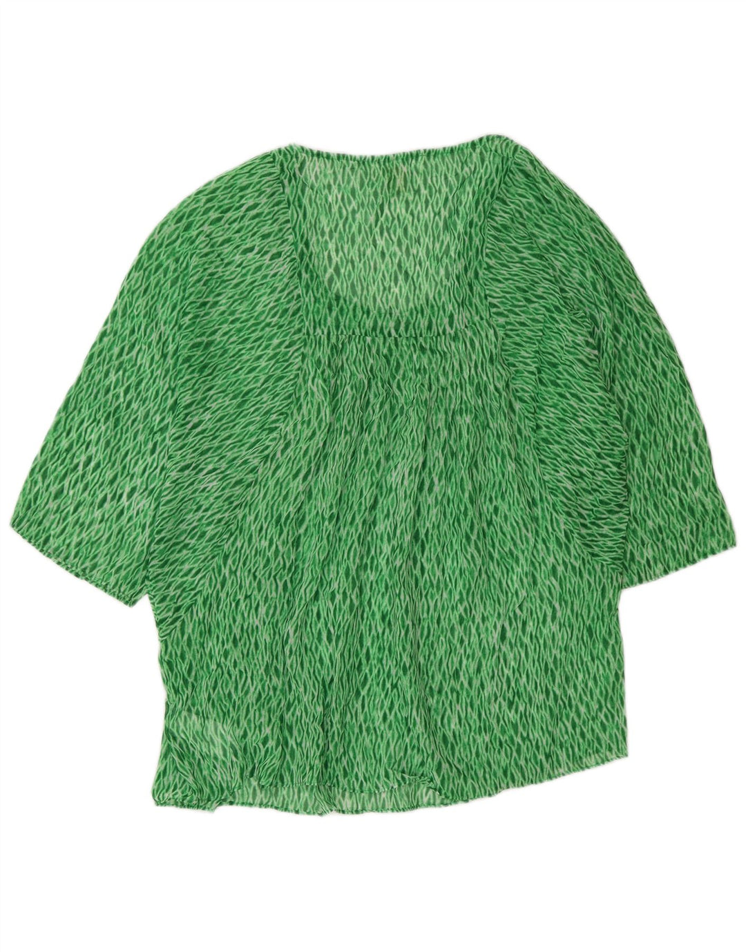 Michael Kors Blusa para mujer Top UK 40 Grande Verde Argyle/Diamond Poliéster