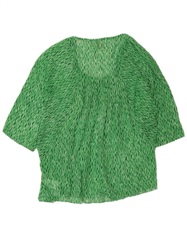 Michael Kors Blusa para mujer Top UK 40 Grande Verde Argyle/Diamond Poliéster