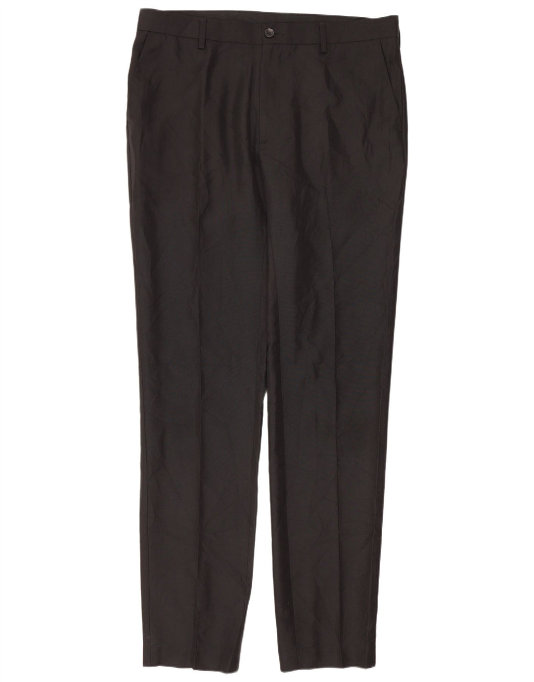 Marks & Spencer Pantalones chinos ajustados para hombre W34 L33 Poliéster negro
