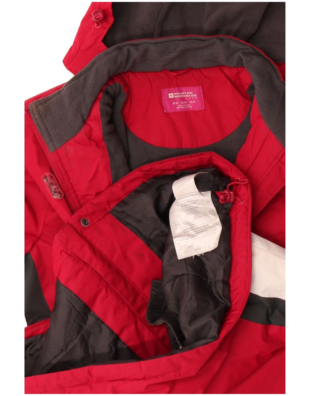 Chaqueta cortavientos con capucha para mujer Mountain Warehouse UK 40 XL Rojo