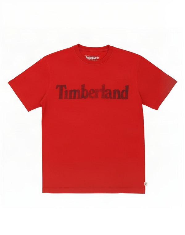 Timberland Camiseta con gráfico de ajuste regular para hombre Top Small Red Cotton
