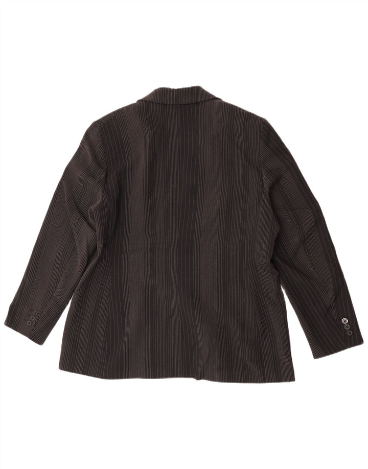 Marks & Spencer Chaqueta tipo blazer de 2 botones para mujer Reino Unido 44 Grande Rayas negras