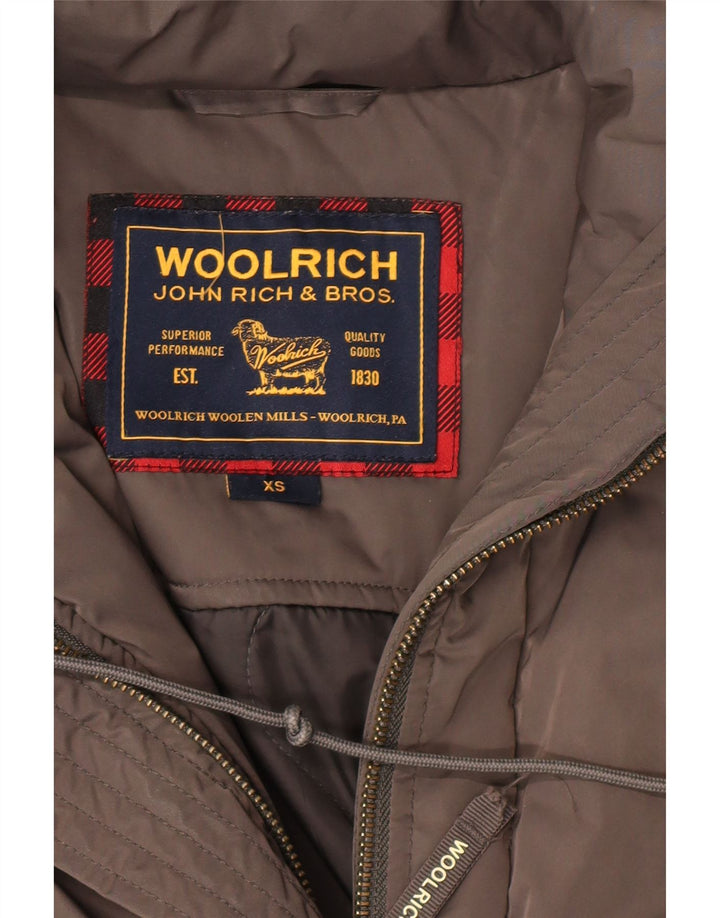 WOOLRICH Parka para mujer UK 6 XS Marrón Clásico