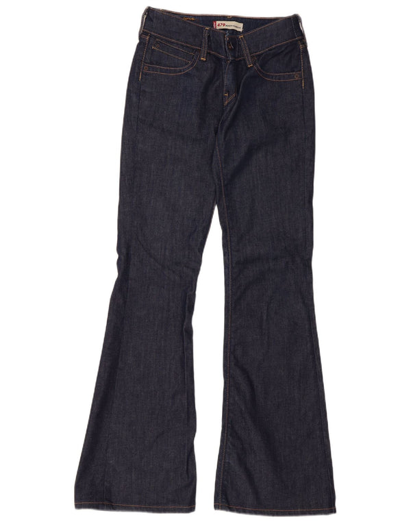Vaqueros Levi's 479 Booty Flared para mujer W27 L34 Algodón azul marino