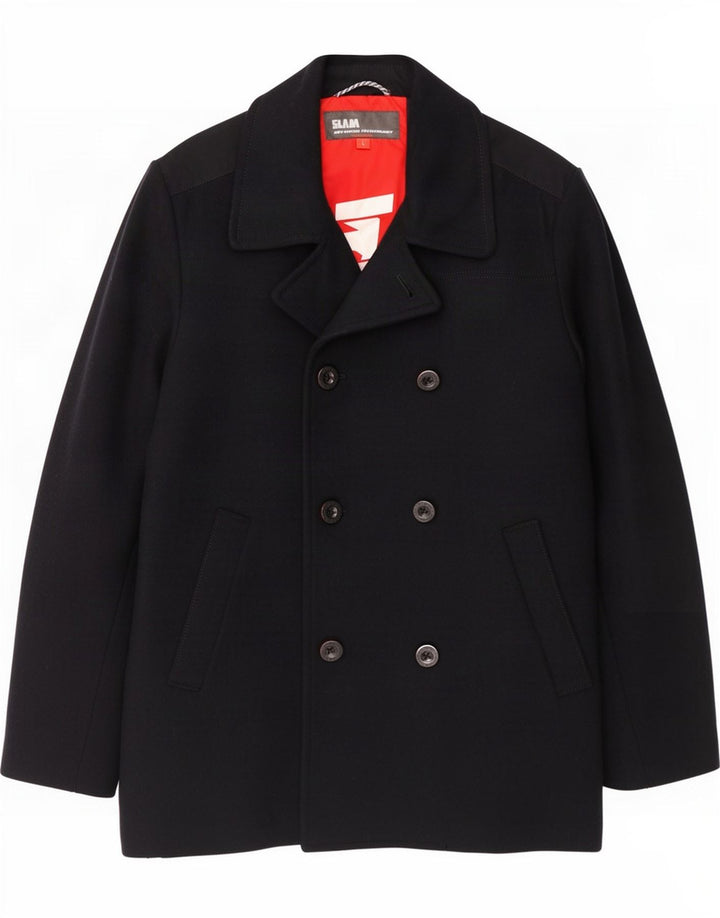 Slam Chaquetón para hombre UK 40 Large Lana azul marino