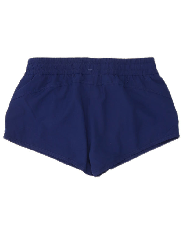 Puma Pantalones cortos deportivos para mujer UK 12 Medium Azul marino Poliéster
