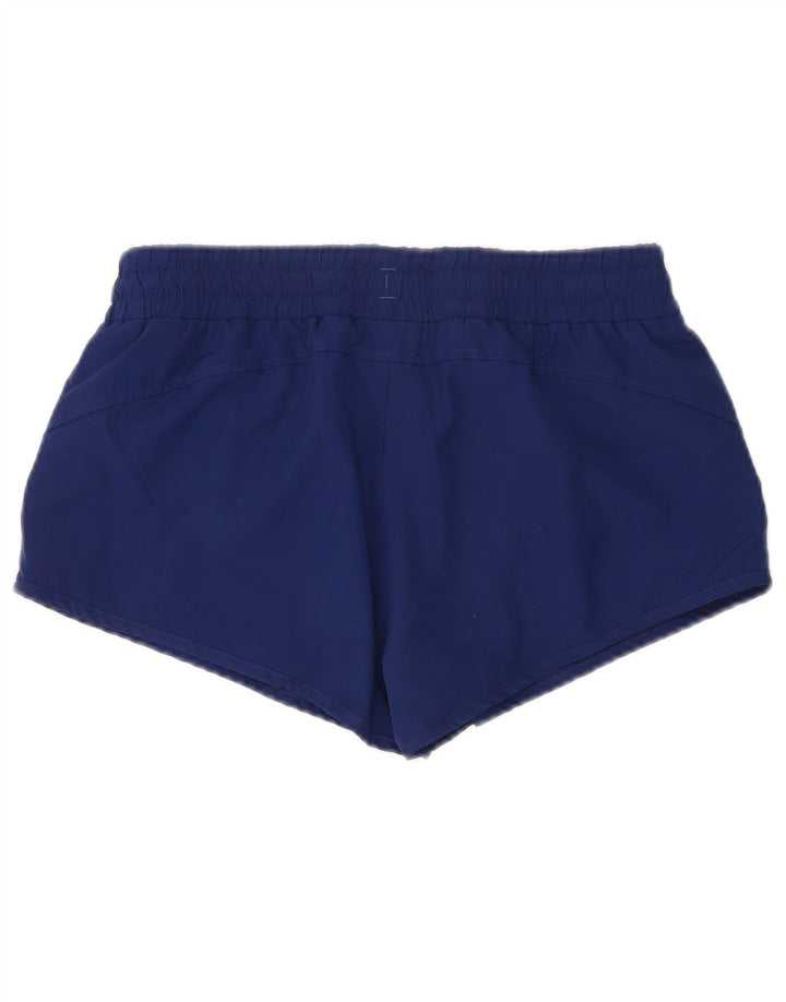 Puma Pantalones cortos deportivos para mujer UK 12 Medium Azul marino Poliéster