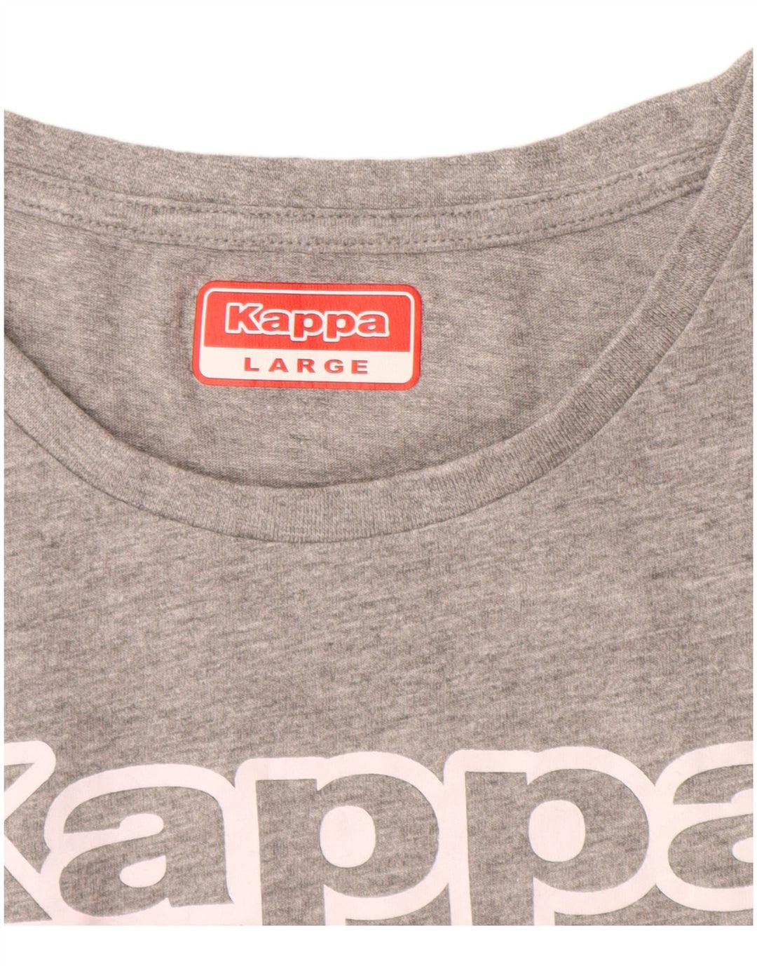 KAPPA Camiseta gráfica para mujer Top UK 14 Large Grey