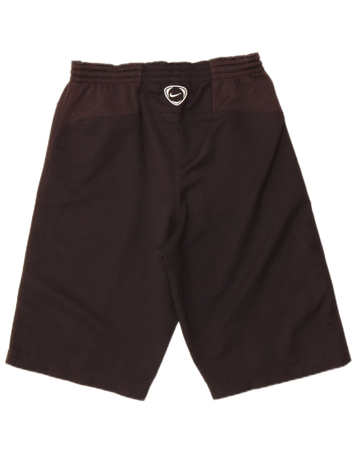 Nike - Pantalones cortos deportivos para hombre, talla pequeña, poliéster negro