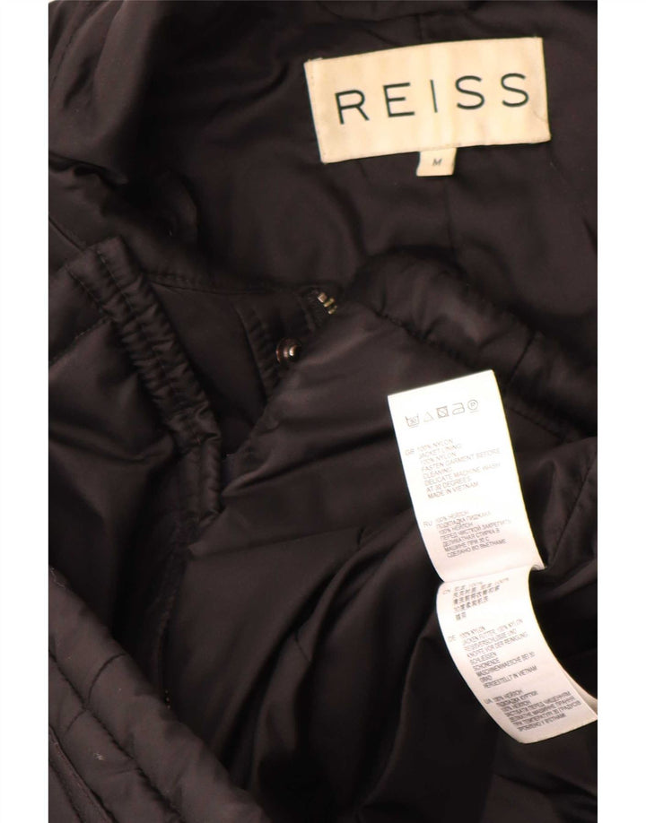 Chaqueta acolchada Reiss para hombre UK 38 Medium Black Nylon