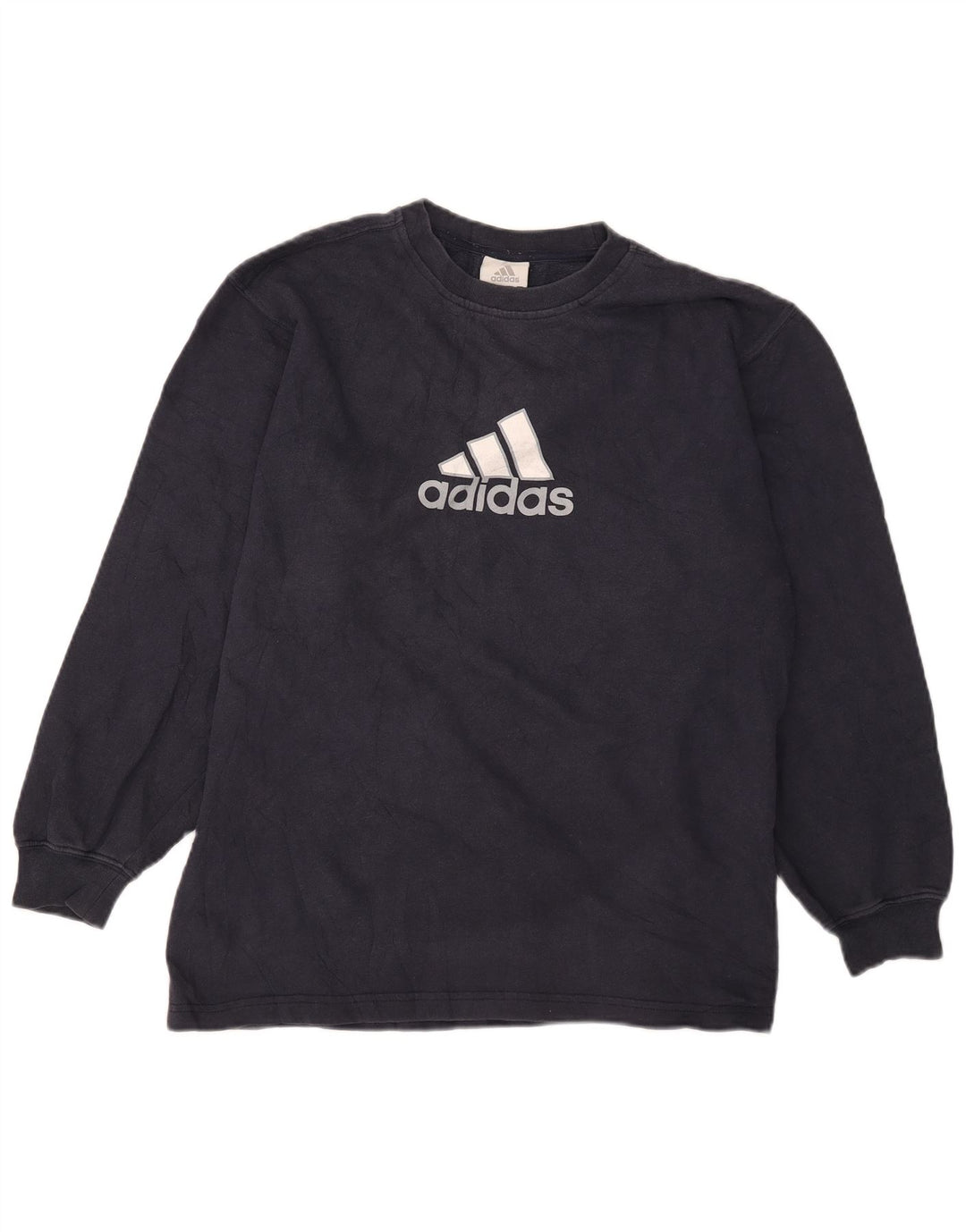 Adidas - Sudadera gráfica para niño (15-16 años), color azul marino