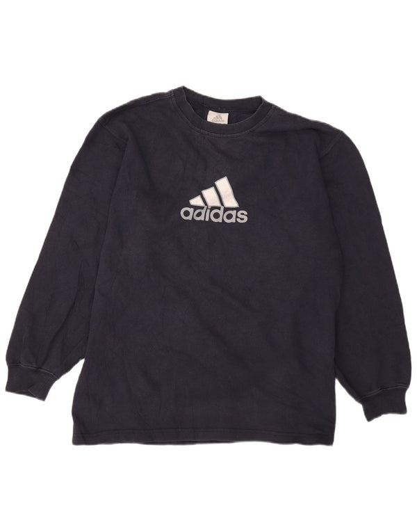 Adidas - Sudadera gráfica para niño (15-16 años), color azul marino