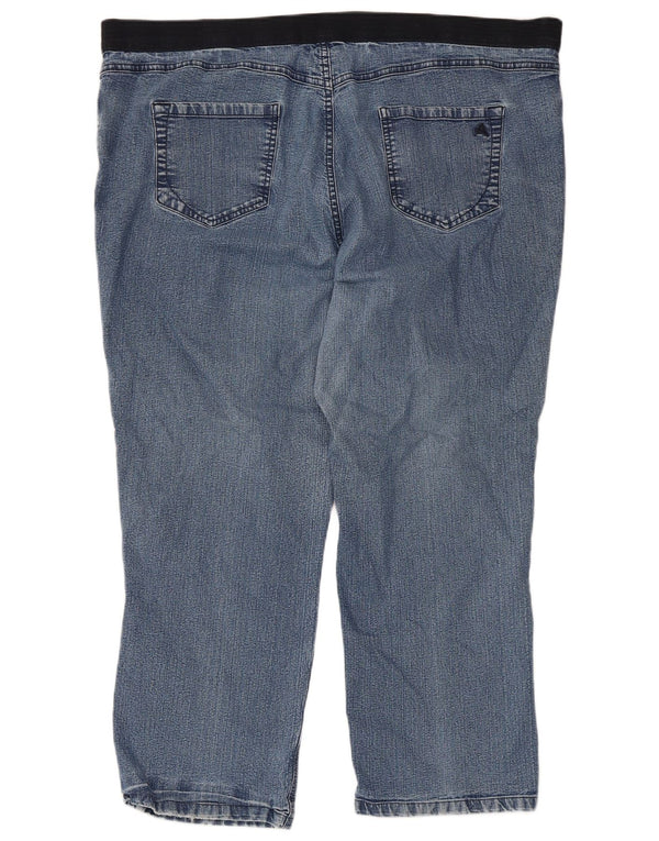 Marks & Spencer Vaqueros Sueltos Cónicos Autograph para Mujer UK 22 3XL W44 L27 Azul
