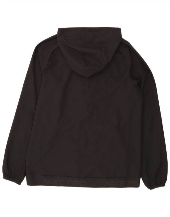 Nike Dri Fit Graphic - Chaqueta de chándal con capucha para hombre, talla mediana, color negro