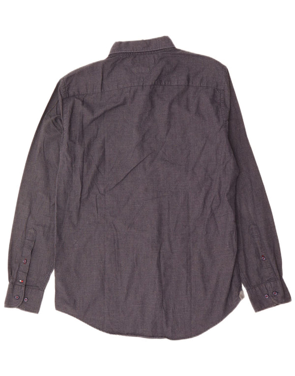 Camisa Tommy Hilfiger Hombre New York Fit Algodón Gris Medio