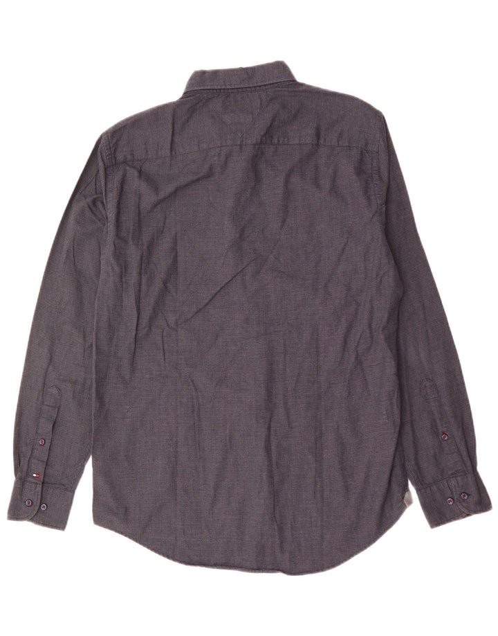 Camisa Tommy Hilfiger Hombre New York Fit Algodón Gris Medio