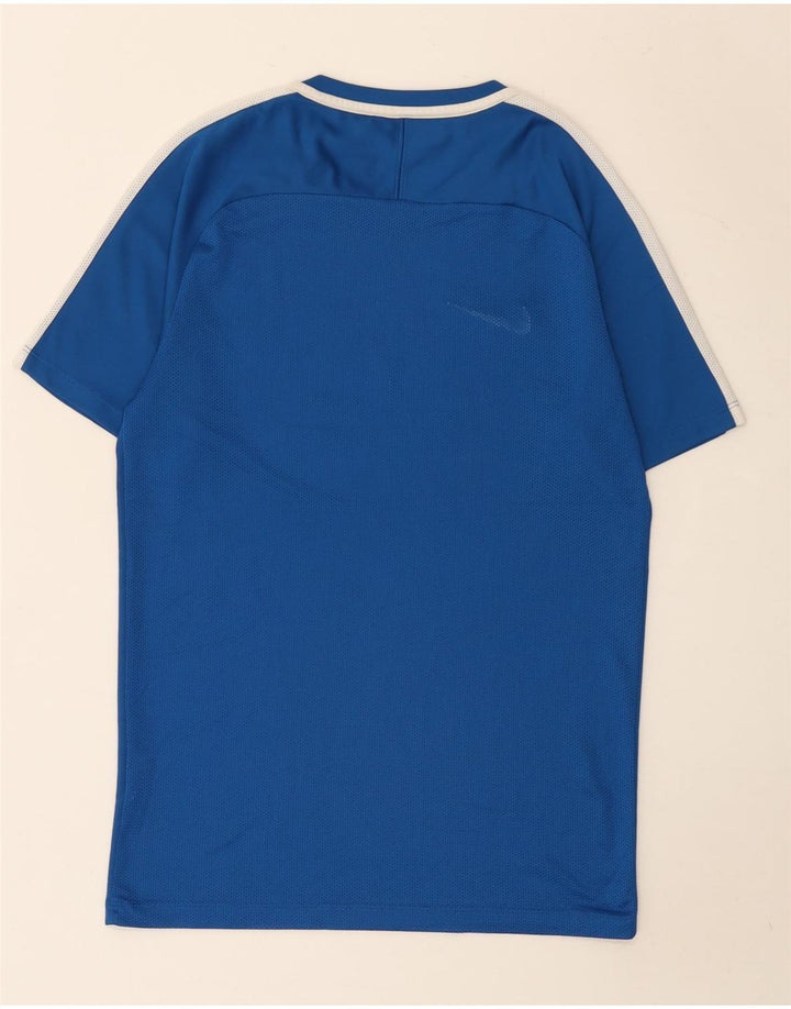 Camiseta Nike Dri Fit para hombre Top pequeño azul color block Poliéster