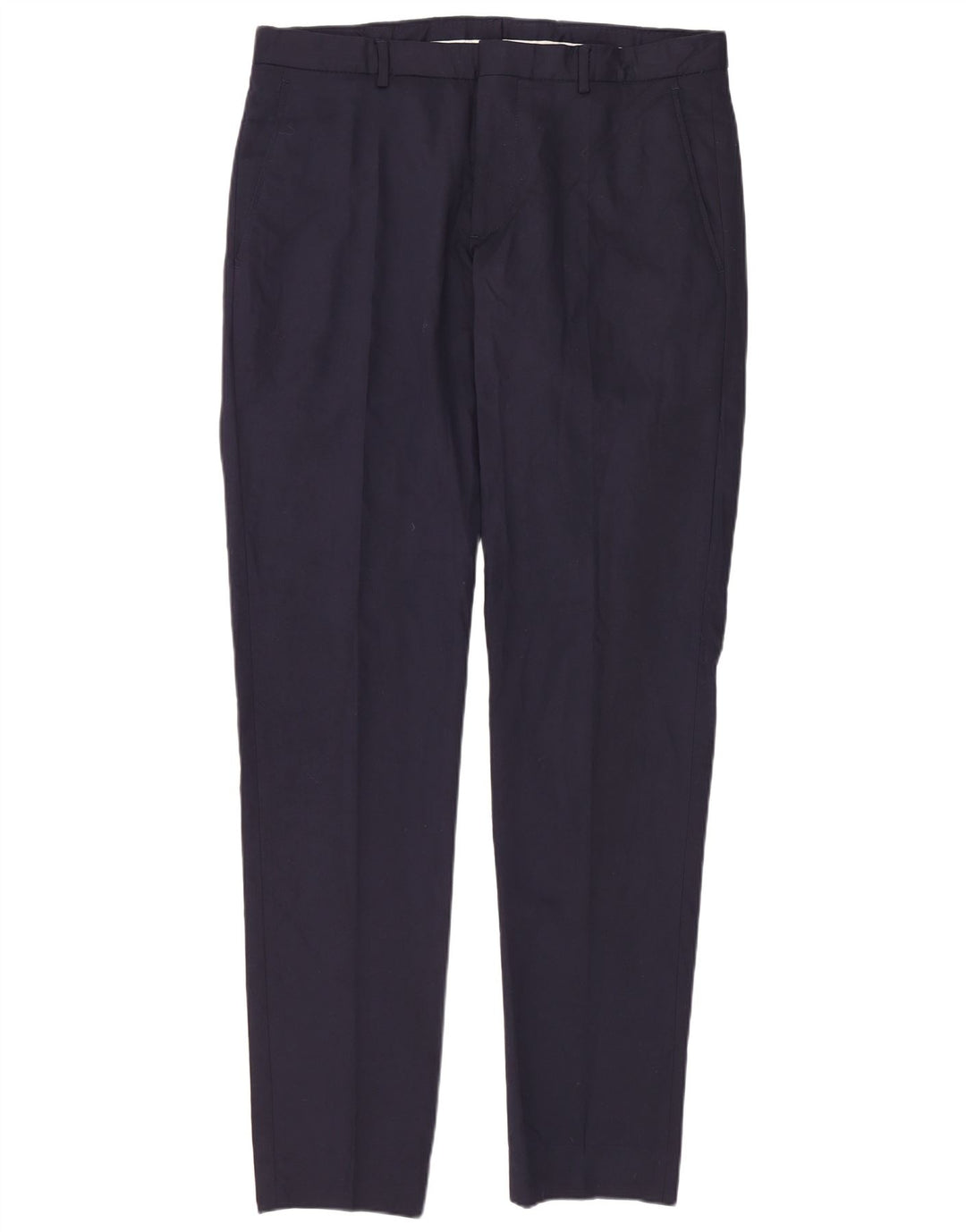 Zara Pantalón de traje ajustado para hombre EU 40 Medium W31 L36 Azul marino