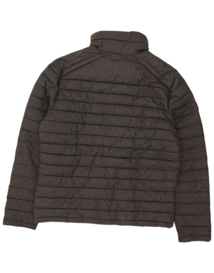 Superdry Chaqueta acolchada para hombre ES 42 XL Poliéster en espiga gris